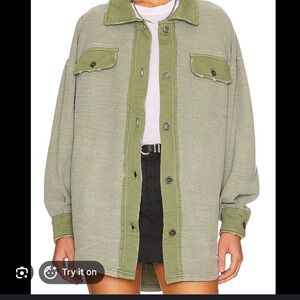Like new free people ruby jacket size small in green